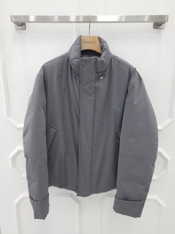 SOLID HOMME Gray High Neck Down Padded Jacket 50 114175533