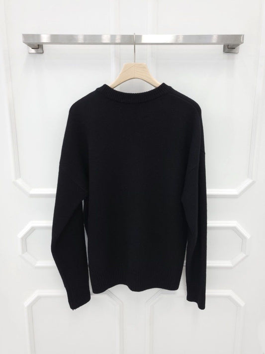 AMI Big Heart Intarsia Knit Sweater M 114303214