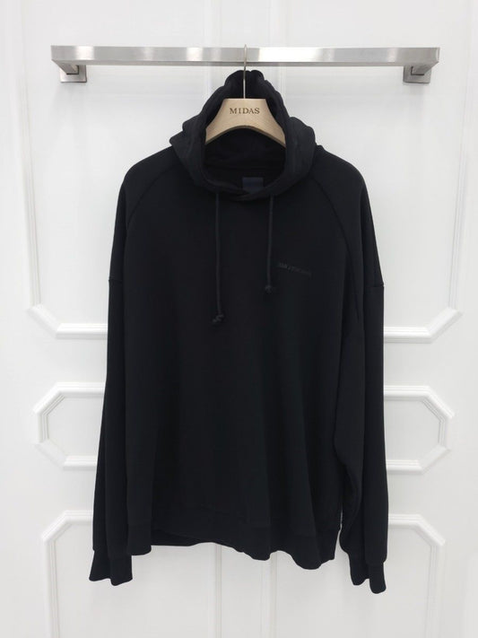 Juun.j Black Graphic Printed Logo Embroidered Hoodie L 114313123