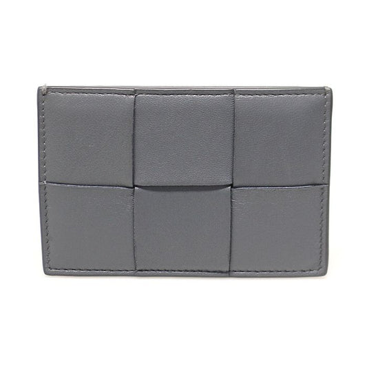 Bottega Veneta Gray Calfskin Intrecciato Card Holder 649597 115519929