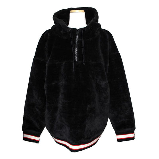 Ugg Black Faux Fur Hooded Men's Jacket 95, 100 115764450