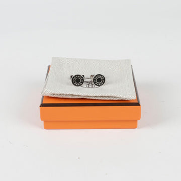 กระดุมข้อมือรูปทรงกลมพร้อมโลโก้ Hermes - SKU12345