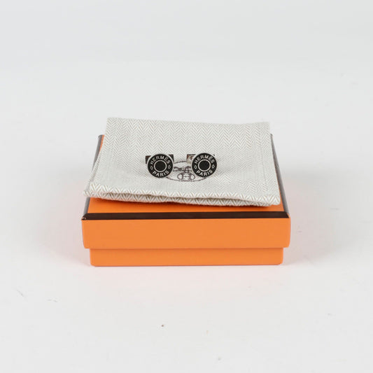 Hermes Round Logo Cufflinks 115741462