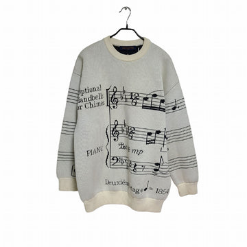 Louis Vuitton Music Note Intarsia Oversized Knit 1039 117546548
