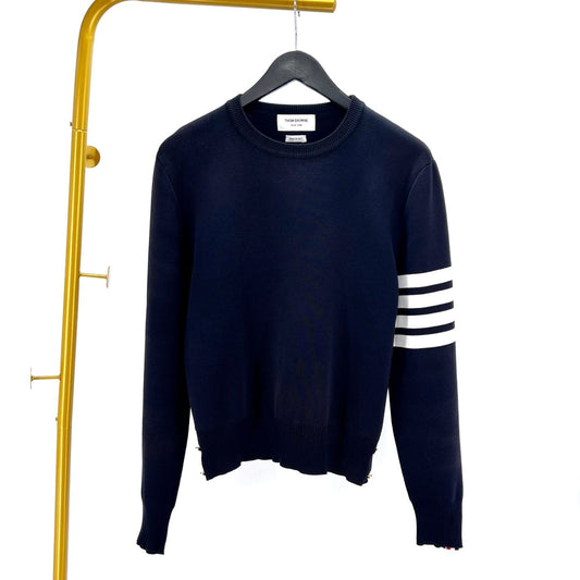 Thom Browne Milano Stitch Diagonal Armband Knit Navy 117812276