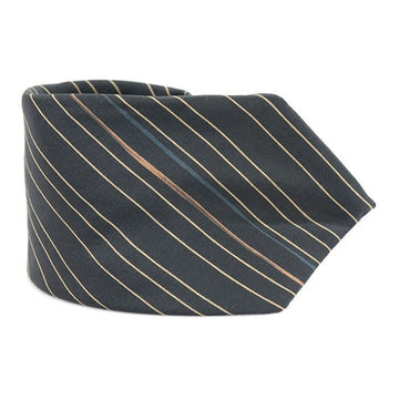 Carven 100% Silk Grey Stripe Pattern Tie CO29479ETC 118589058