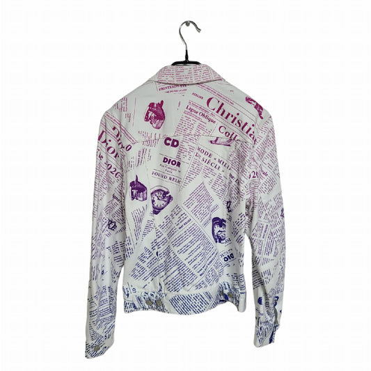 Dior Daniel Arsham Newspaper Gradient Denim Jacket 1171 118608170