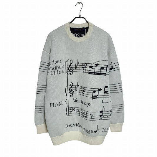 Louis Vuitton Note Intarsia Oversized Knit 1221 118803729
