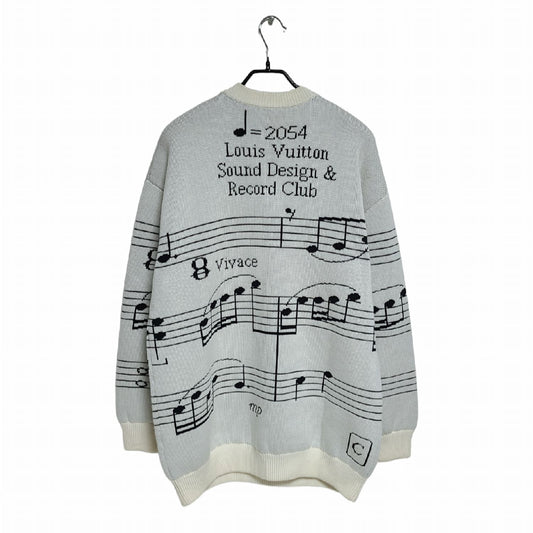 Louis Vuitton Note Intarsia Oversized Knit 1221 118803729