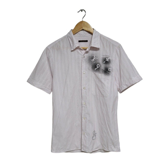 Louis Vuitton Spray Monogram Short Sleeve Shirt 1224 118803909