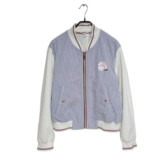 Thom Browne Baseball Seersucker Bomber Jacket 1227 118804102