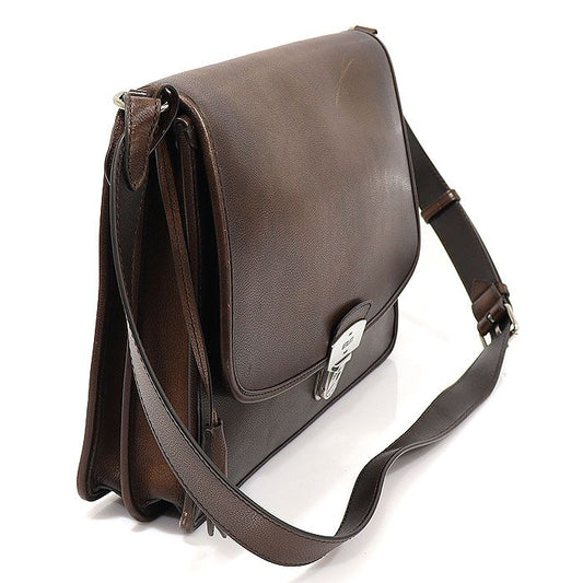 Berluti Soft Brown Postino PM Briefcase Clutch Crossbody 261062 118939447