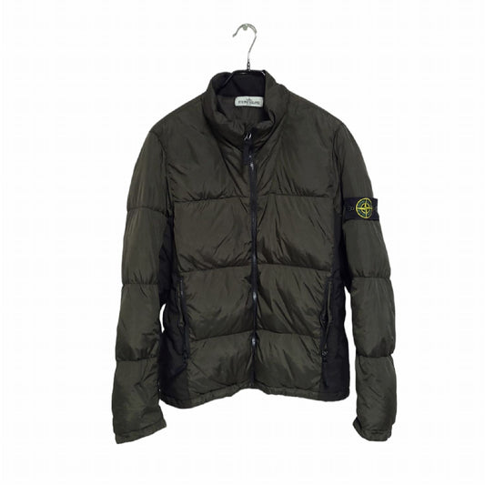Stone Island Crinkle Garment-Dyed Non-Hooded Padding Jumper 1300 119199779
