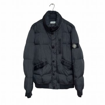 Stone Island White Wappen Crinkle Lapser Garment Dyed Down Padded Jacket 1306 119199941