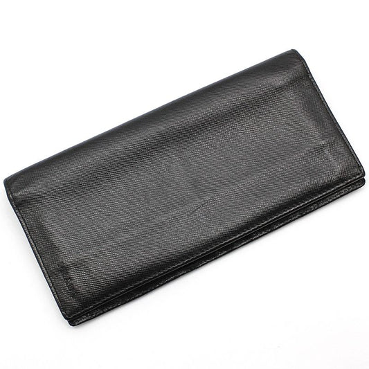 Prada Black Saffiano Lettering Logo Long Wallet 12345 119261463