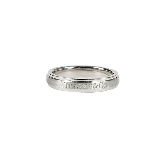 Tiffany & Co 15 Platinum Satin Finish Band Ring 28270377