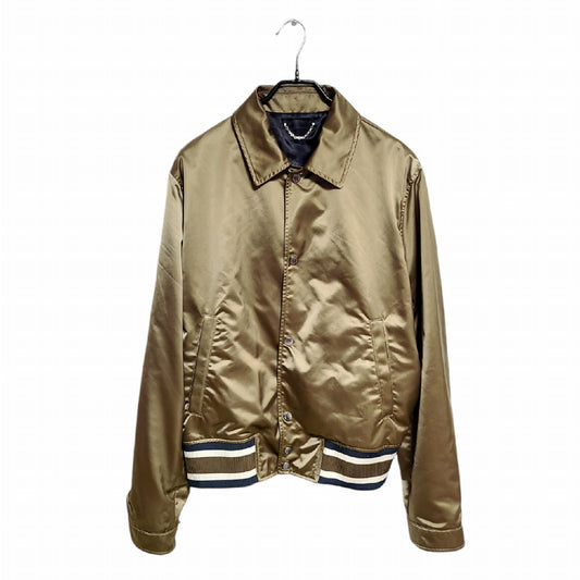 Louis Vuitton White Logo Satin Python Leather Coach Jacket 1453 119572953
