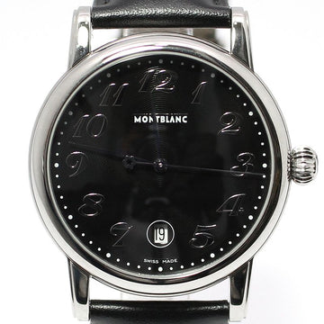 Montblanc Meisterstück 40MM Star Date Quartz Leather Band Watch 7072 119798026