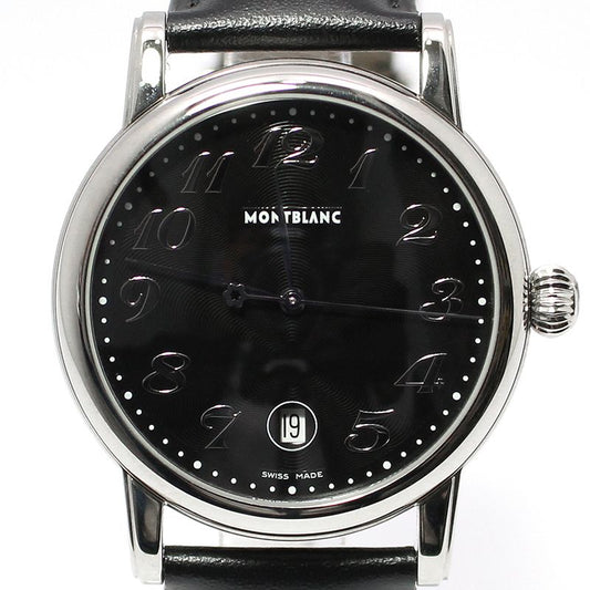 Montblanc Meisterstück 40MM Star Date Quartz Leather Band Watch 7072 119798026
