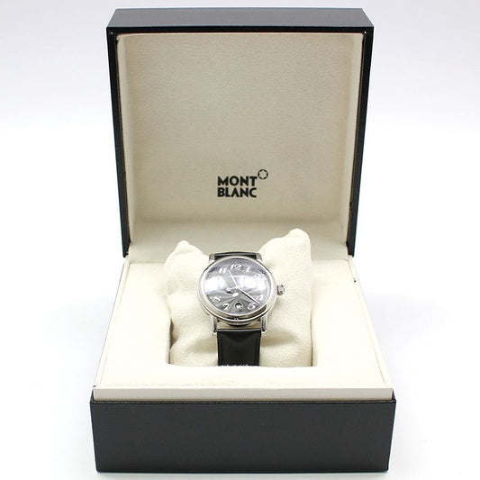 Montblanc Meisterstück 40MM Star Date Quartz Leather Band Watch 7072 119798026