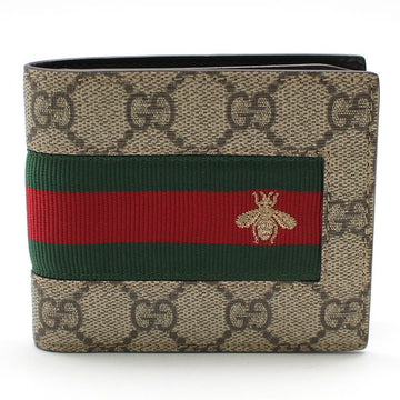 Gucci GG Supreme Canvas Web Bee Embroidered Compact Wallet 408827 119862929