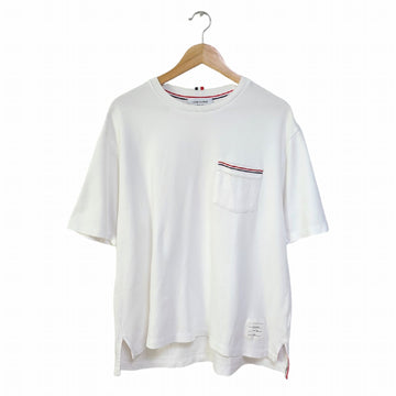 Thom Browne Pocket Three-Stripes Side-Slit Oversized T-Shirt 24ss 1487 119982610