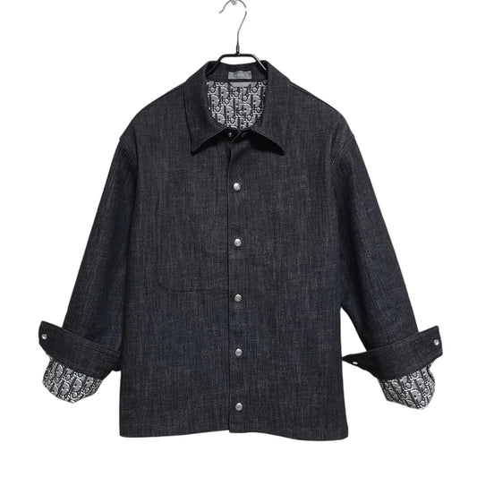 Dior Oblique Denim Jacket Dark Grey 1575 120551850