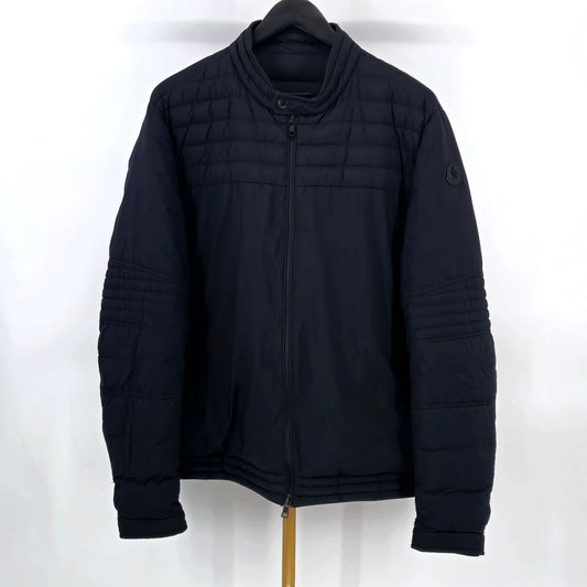 Moncler Black Patch Down Jacket Navy 6 120693364