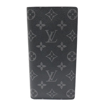 Louis Vuitton Monogram Eclipse Canvas Brazza Wallet Long Wallet 12345 120700794
