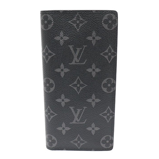 Louis Vuitton Monogram Eclipse Canvas Brazza Wallet Long Wallet 12345 120700794