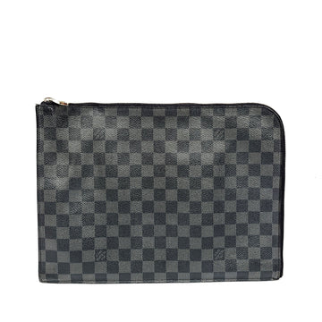 Louis Vuitton Graphite Pochette Jour Clutch Bag GM [1708] 121057680