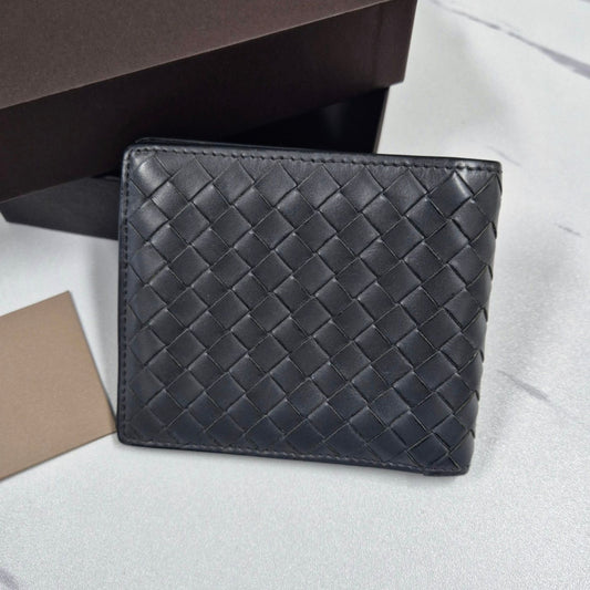 Bottega Veneta Intrecciato Bi-Fold Wallet Grey 121140938