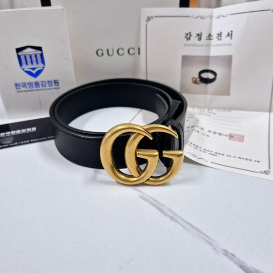 Gucci Men's Black Belt with GG Monogram [Emotion Complete] SKU 75 121482541