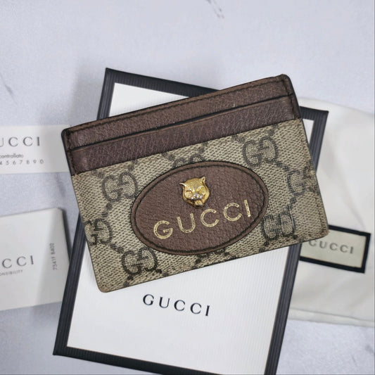 Gucci Neo Vintage GG Supreme Card Case 121482575