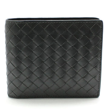 Bottega Veneta Intrecciato Woven Mesh Compact Wallet Dark Grey 113993 121590251