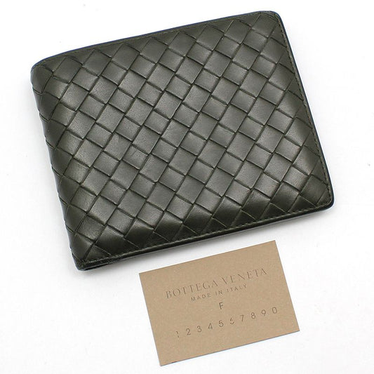 Bottega Veneta Intrecciato Weave Mesh Wallet in Khaki 113993 121703130