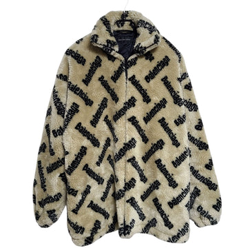 Balenciaga Multi Logo Oversized Fleece Jacket 1745 122373159