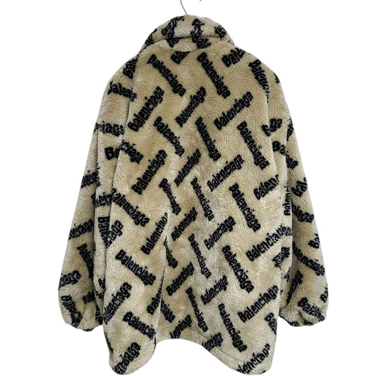 Balenciaga Multi Logo Oversized Fleece Jacket 1745 122373159