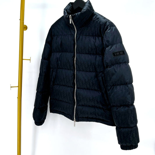 Dior Oblique Padded Jacket Navy 46 122373398