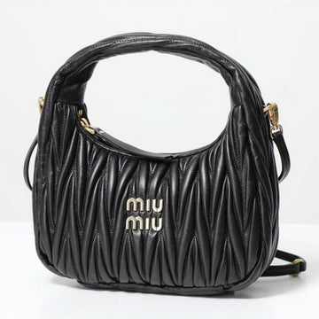 Miu Miu Wander Materasse Napa Leather Hobo Bag 5BC125 N88 F0002 122982519