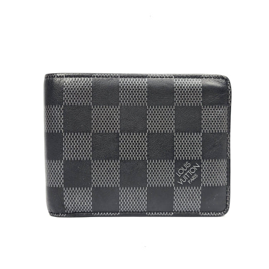 Louis Vuitton Damier Multiple Wallet Coin Purse Infini Black 1763 123100608