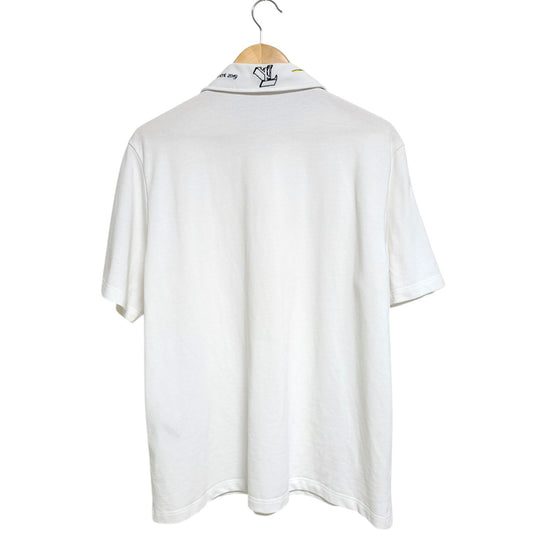 Louis Vuitton Embroidered Zipper Short Sleeve Polo Shirt RM191 JYU HGY68W 123720581
