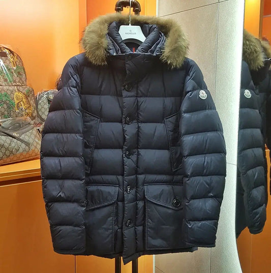 Moncler Cluny Navy Down Jacket 3 124118753