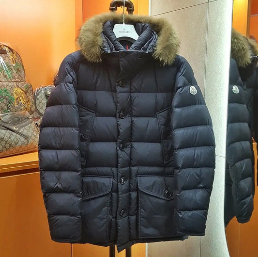 Moncler Cluny Navy Down Jacket 2 124127339