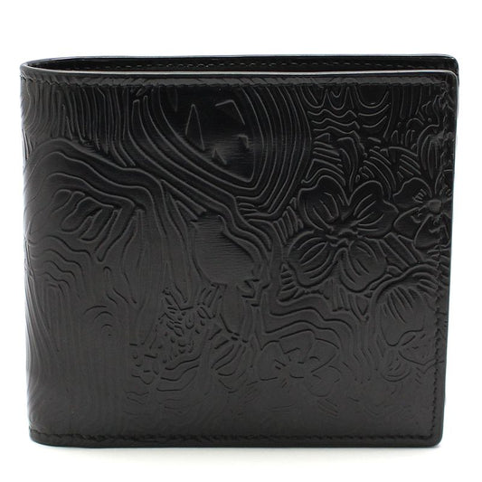 Thom Browne Black Glossy Leather Embossed Icon Wallet 12345 125349221