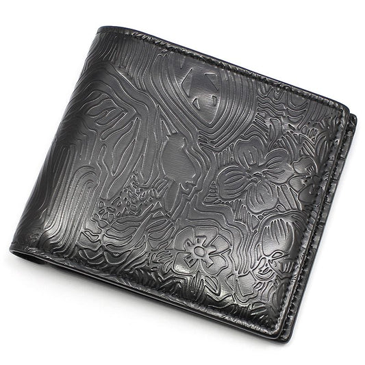 Thom Browne Black Glossy Leather Embossed Icon Wallet 12345 125349221