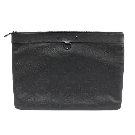 Louis Vuitton Monogram Shadow Calfskin Pochette Clutch M62903 125444775