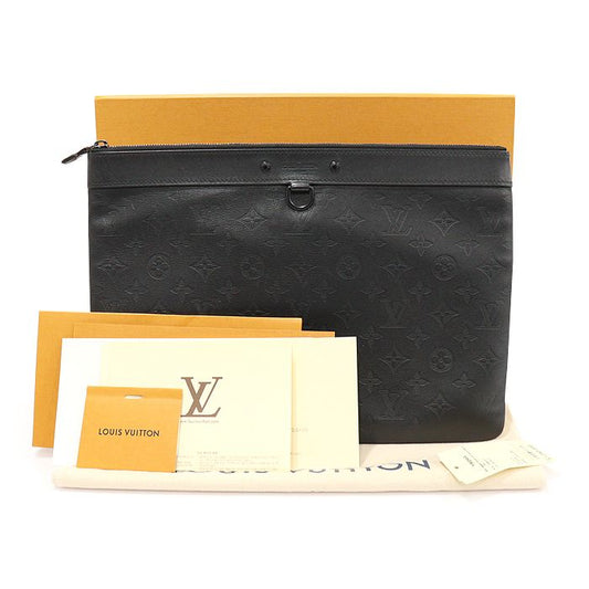 Louis Vuitton Monogram Shadow Calfskin Pochette Clutch M62903 125444775