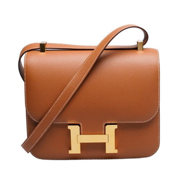 Hermes Camel Gold Constance 24 Shoulder Bag 125695907