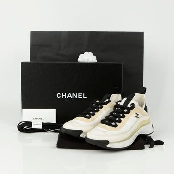 CHANEL Mixed Fiber Sneakers 35.5 133673087